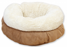 AFP Lambswool Donut Bed beige – pluche kattenmand voor katten en kleine honden