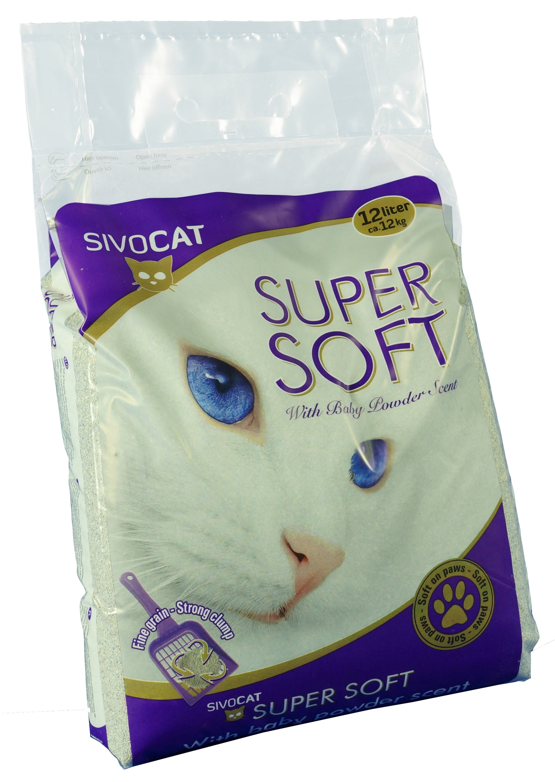 Sivocat Supersoft kattenbakvulling – 12 L