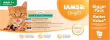 IAMS Delights Maaltijdzakje Adult Vlees & Vis Selectie Gelei Multipack – Nat Kattenvoer – 48 x 85 g