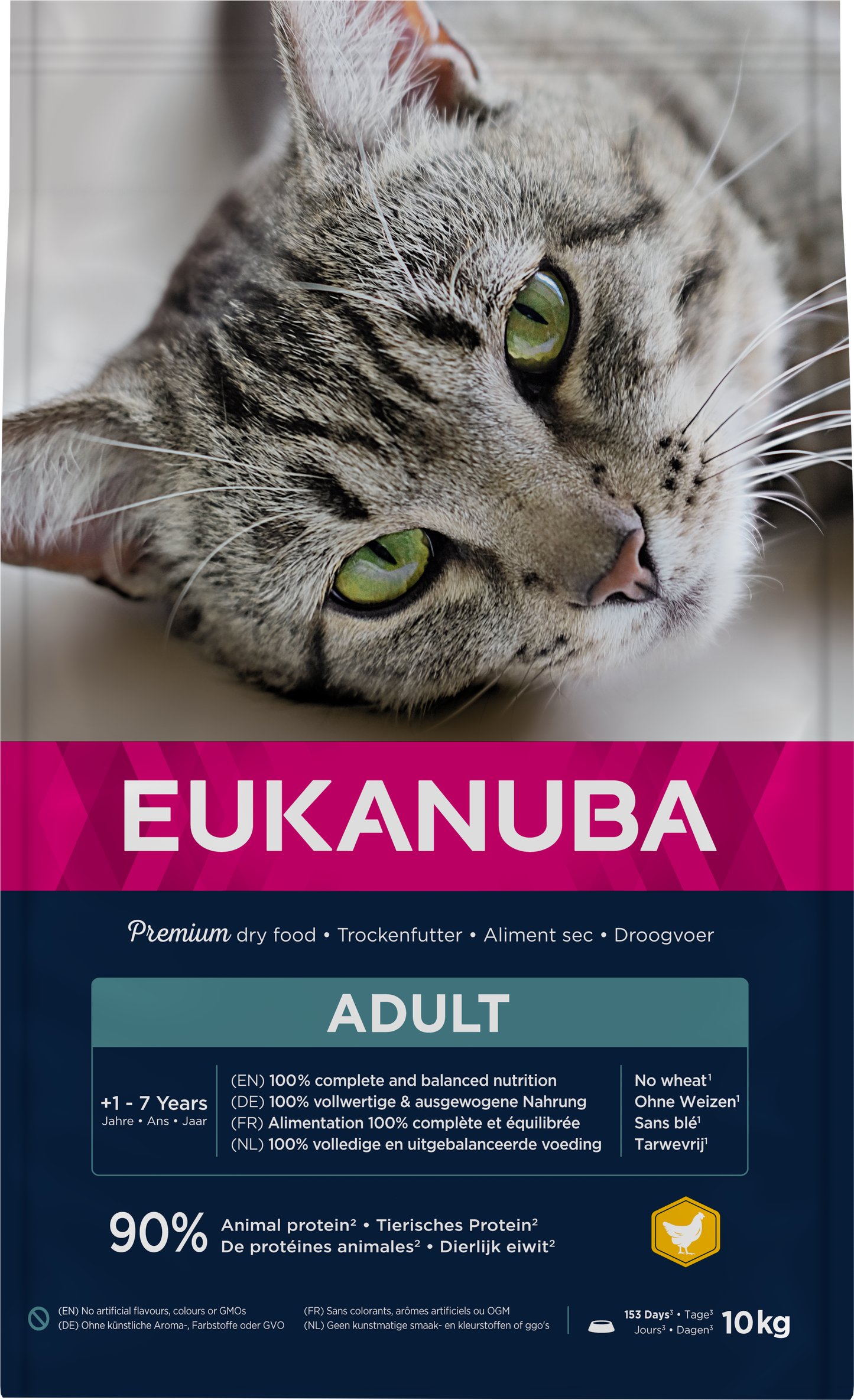 Eukanuba Adult Kip – Droog Kattenvoer – 10 kg