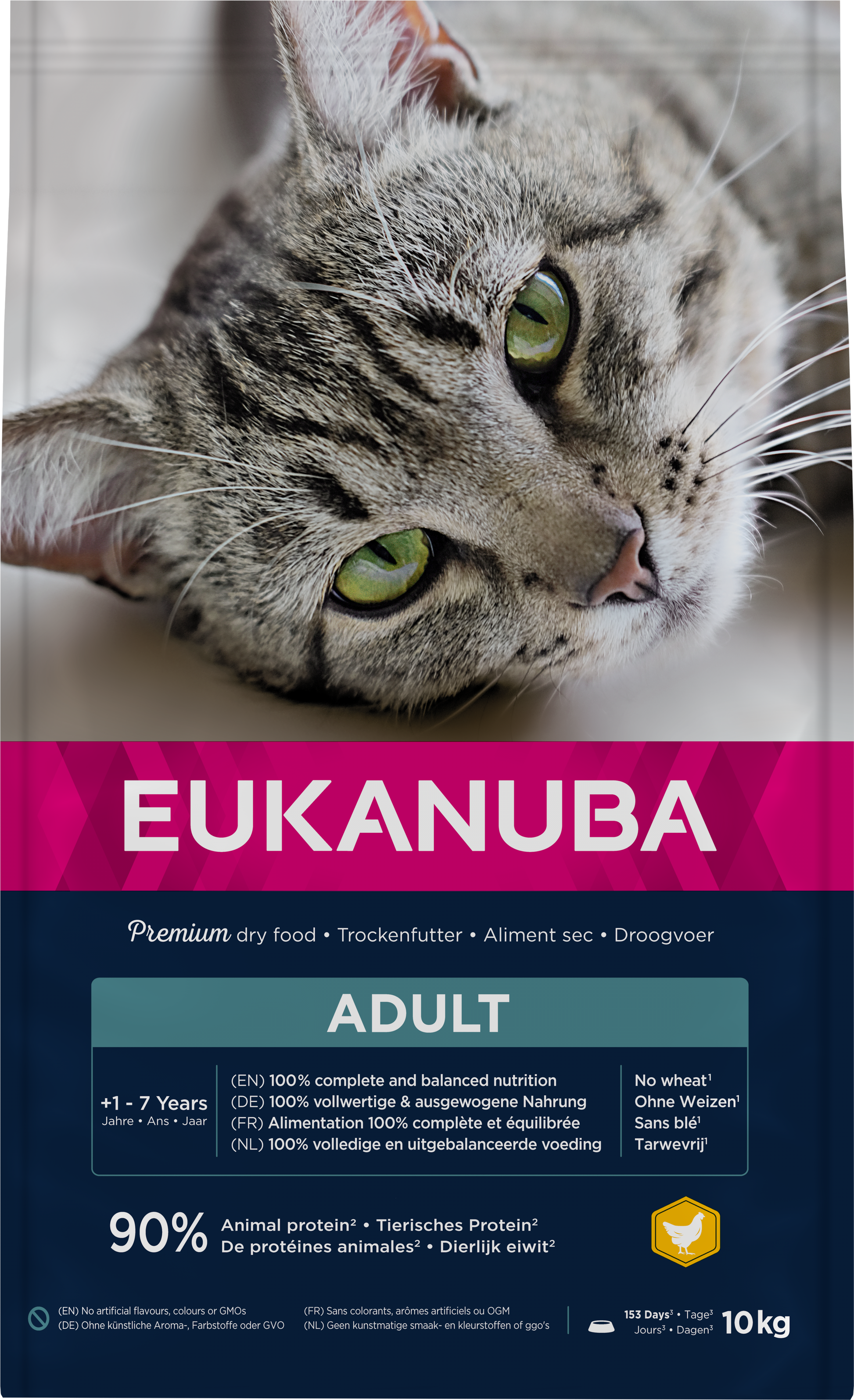 Eukanuba Adult Kip – Droog Kattenvoer – 10 kg