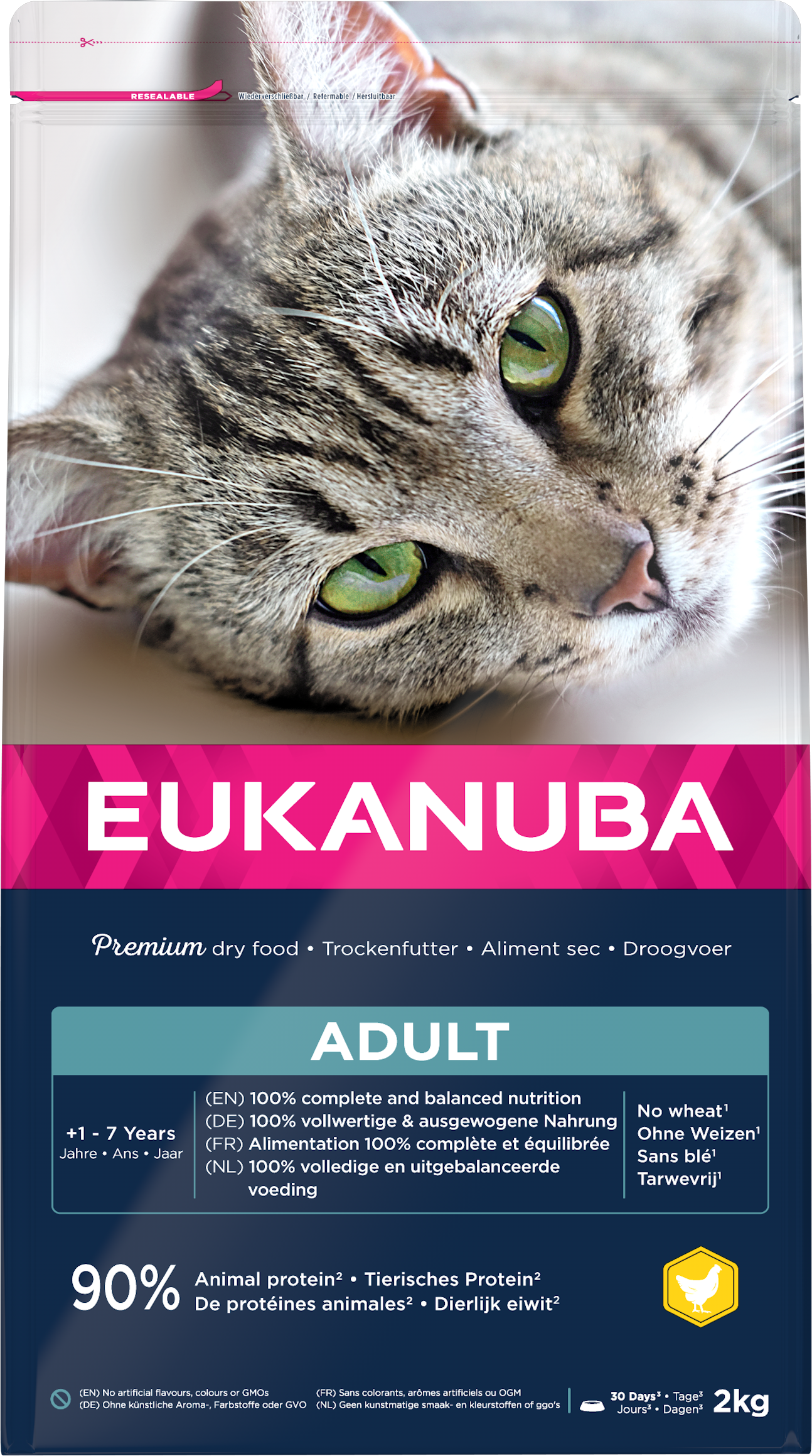 Eukanuba Adult Kip – Droog Kattenvoer – 2 kg
