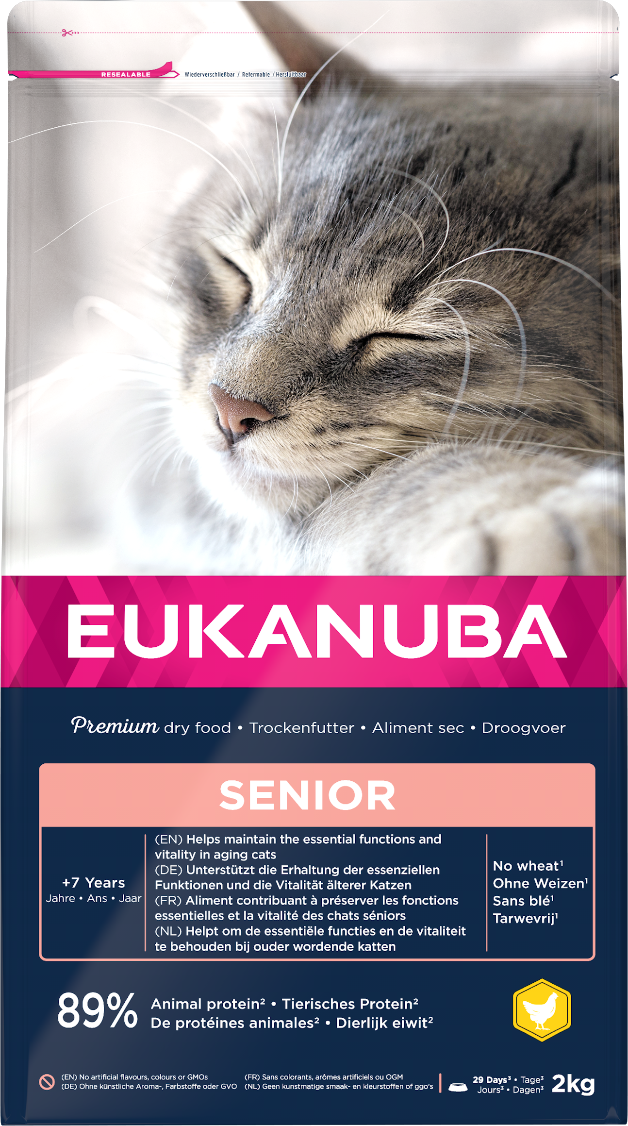 Eukanuba Senior Kip – Droog Kattenvoer – 2 kg