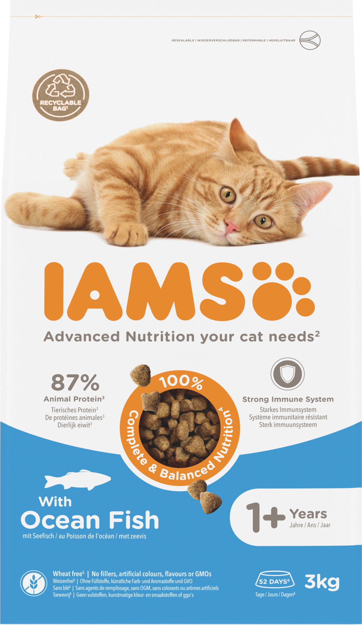 IAMS Adult Oceaanvis – Droog Kattenvoer – 3 kg