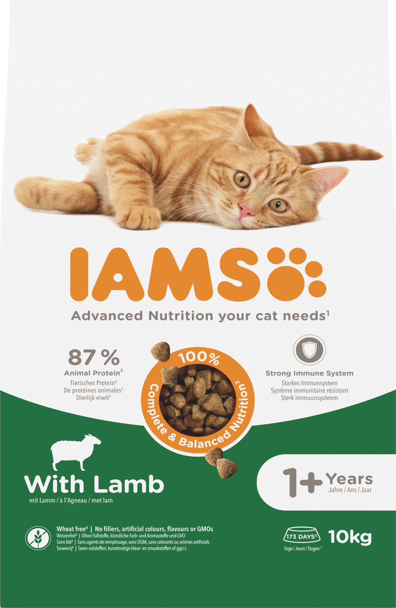 IAMS Adult Lam droog kattenvoer 10 kg