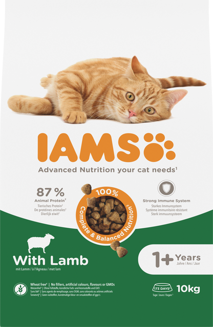 IAMS Adult Lam droog kattenvoer 10 kg
