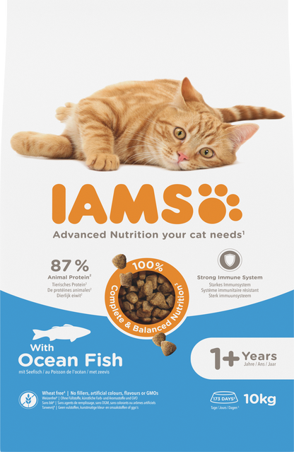 IAMS Adult Oceaanvis droog kattenvoer 10 kg