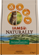 IAMS Naturally Adult Nieuw-Zeelands Lam & Rijst – Droog Kattenvoer – 2,7 kg