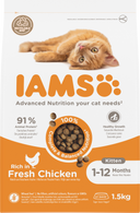 IAMS Kitten & Junior Kip – Droog Kattenvoer – 1,5 kg