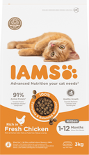 IAMS Kitten & Junior Kip – Droog Kattenvoer – 3 kg