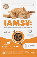 IAMS Adult Kip – Droog Kattenvoer – 1,5 kg