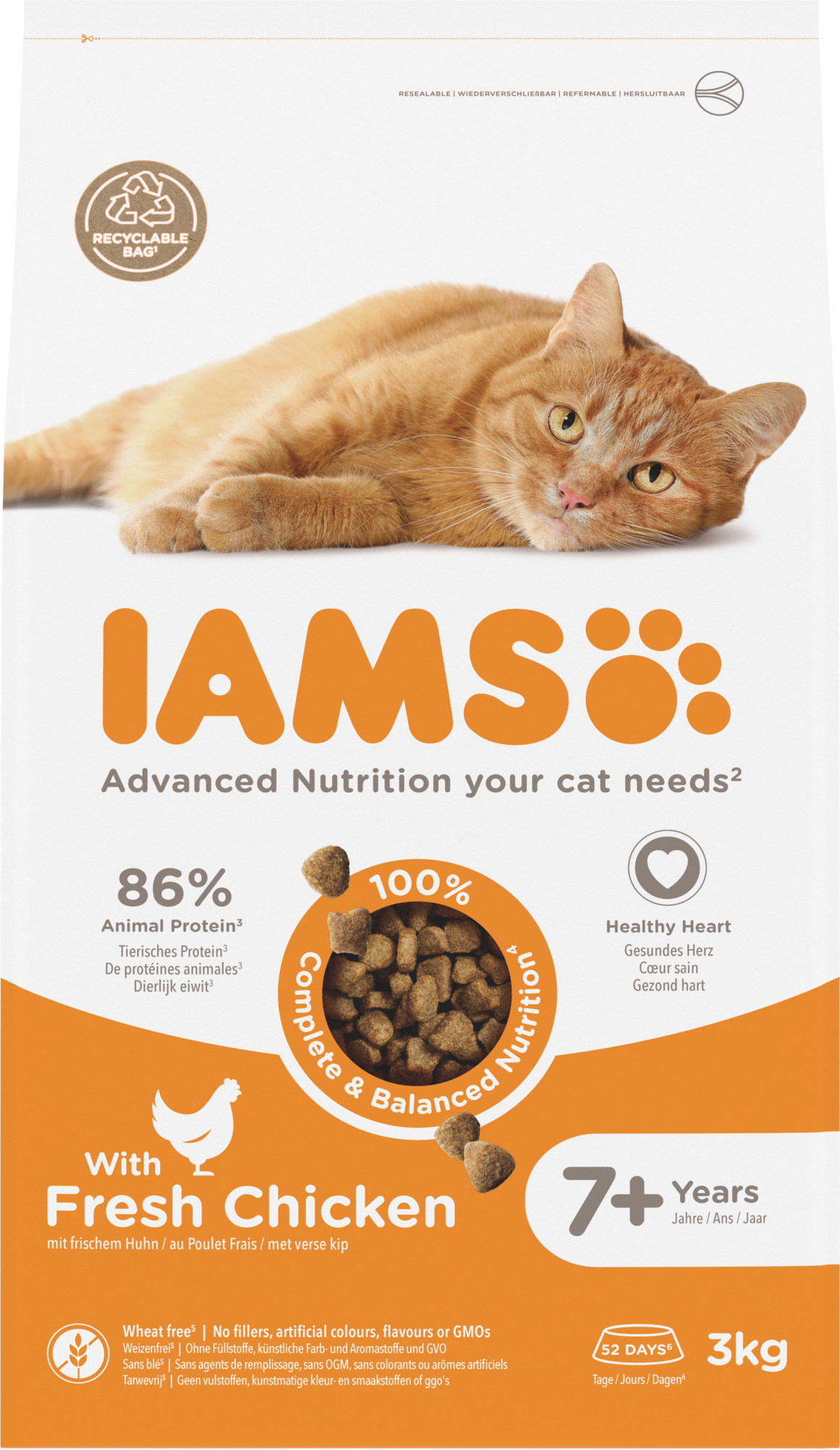 IAMS Senior Kip – Droog Kattenvoer – 3 kg