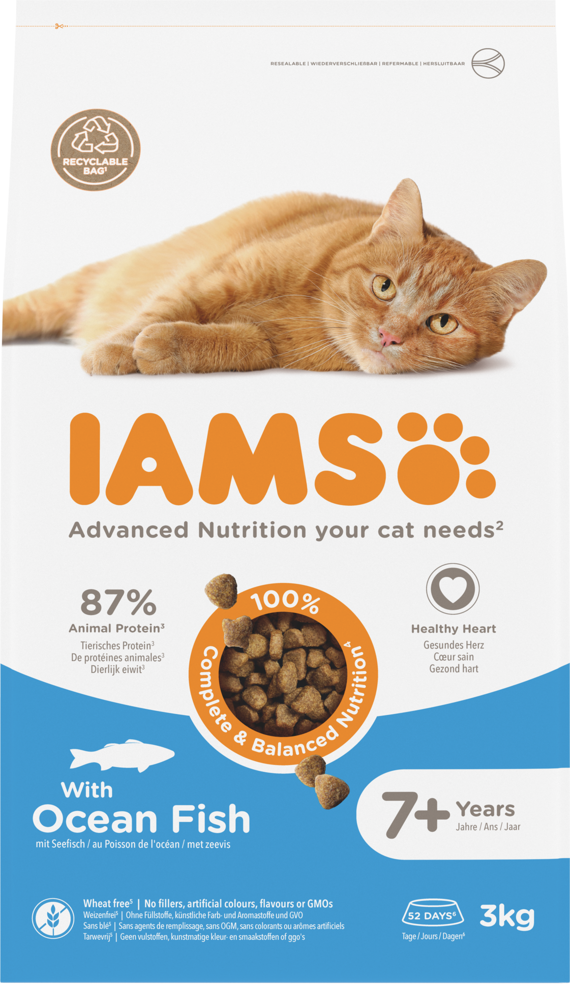 IAMS Senior Oceaanvis – Droog Kattenvoer – 3 kg