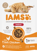 IAMS Adult Binnenkat Kip – Droog Kattenvoer – 800 g