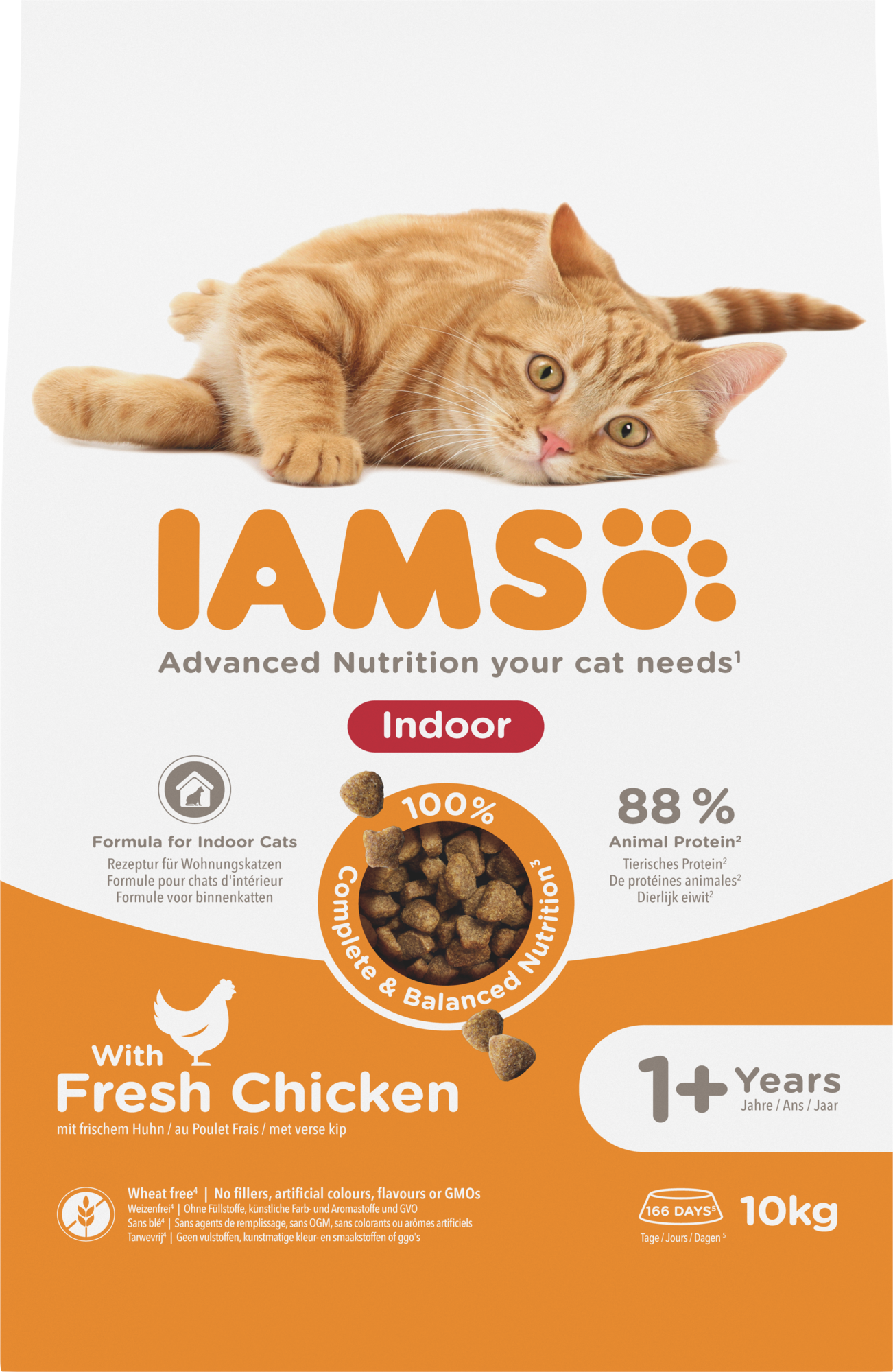 IAMS Adult Binnenkat Kip – Droog Kattenvoer – 10 kg