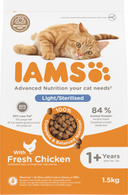 IAMS Adult Gesteriliseerd/Gewichtscontrole Kip – Droog Kattenvoer – 1,5 kg