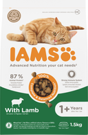 IAMS Adult Lam – Droog Kattenvoer – 1,5 kg