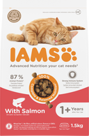 IAMS Adult Zalm – Droog Kattenvoer – 1,5 kg