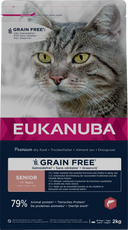 Eukanuba Senior Graanvrij Zalm – Droog Kattenvoer – 2 kg