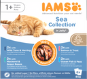 IAMS Delights Maaltijdzakje Adult Vis Gelei Multipack – Nat Kattenvoer – 8 x 85 g