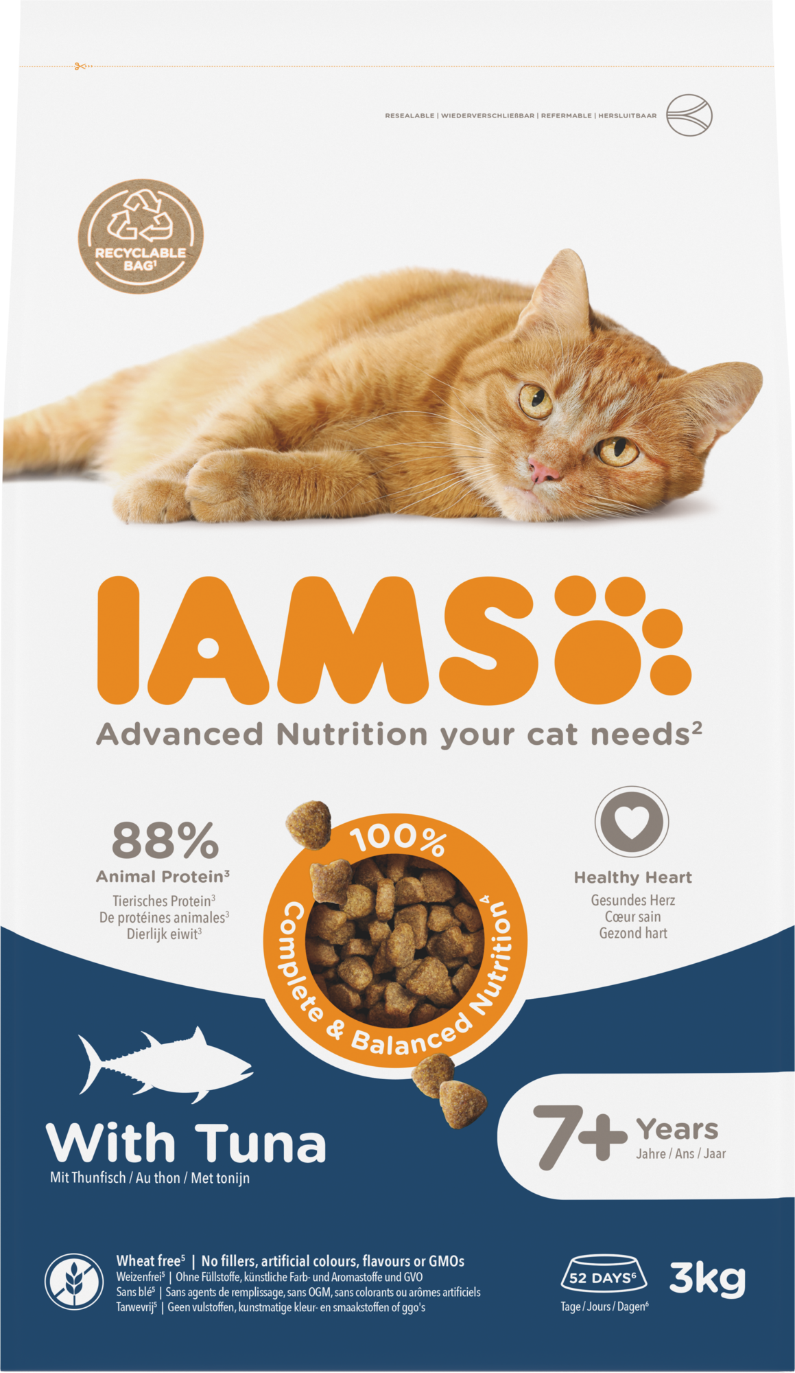 IAMS Senior 7+ Tonijn – Droog Kattenvoer – 3 kg