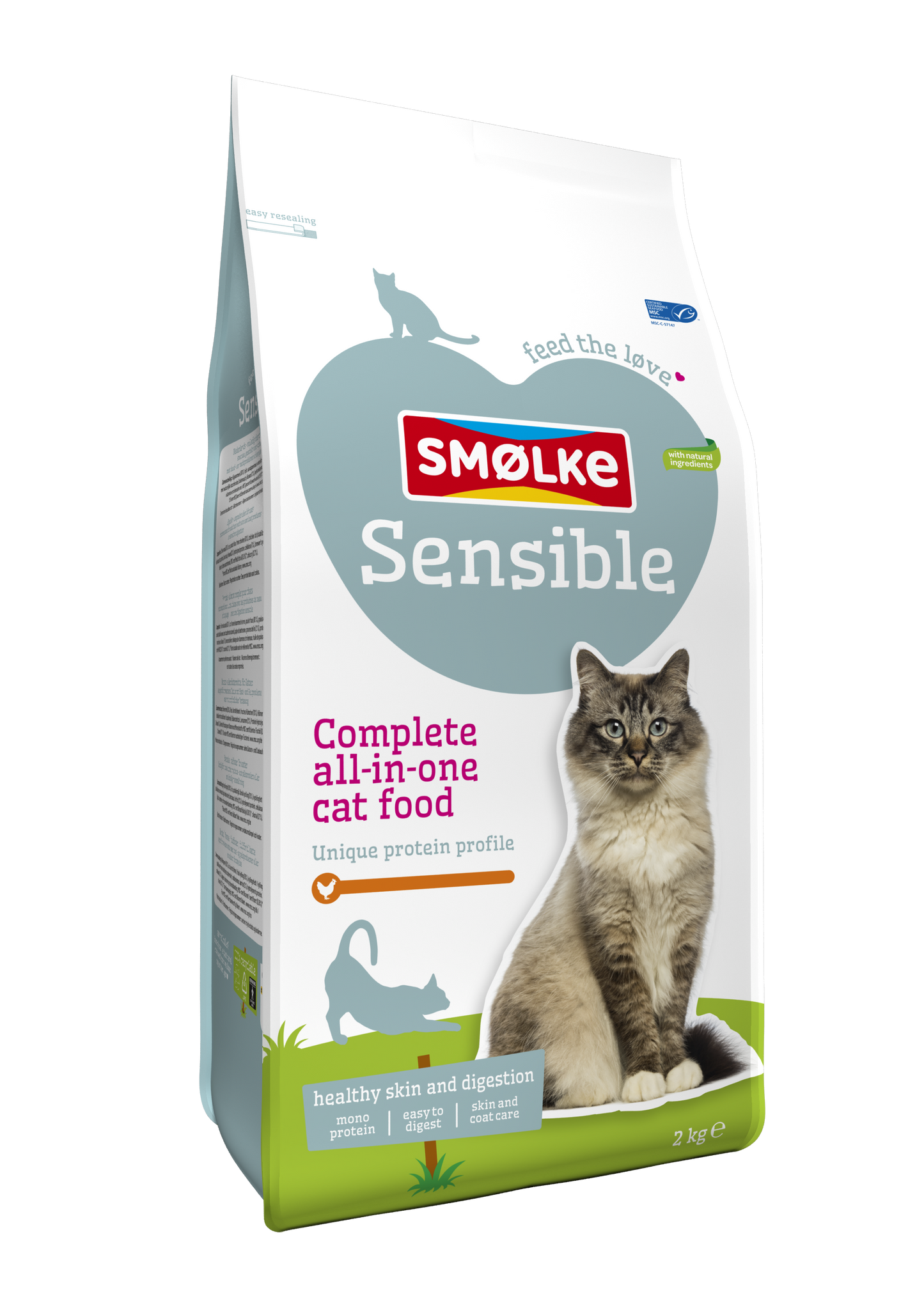 Smølke Sensitive voor Gevoelige Katten – Droog Kattenvoer – 2 kg