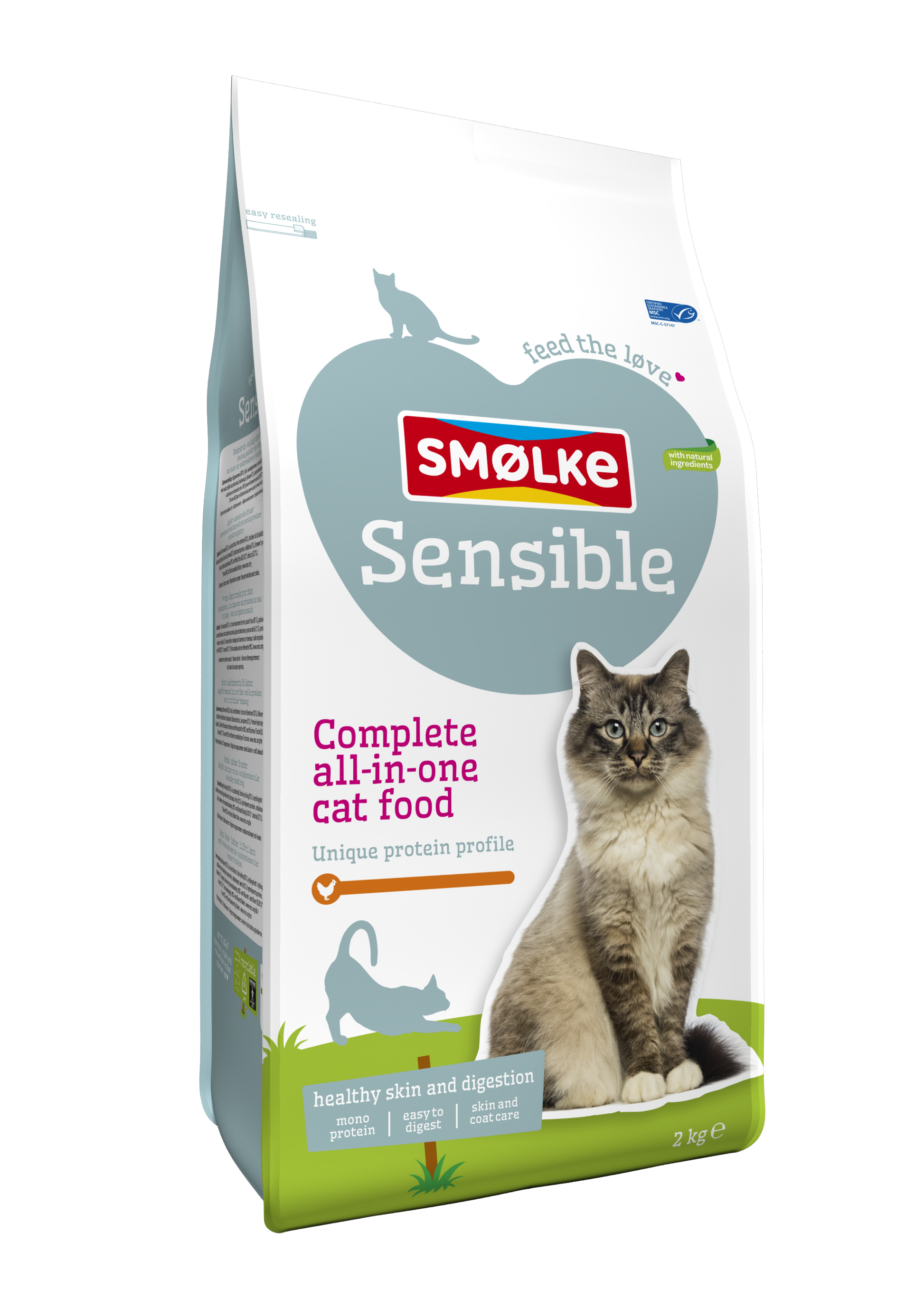 Smølke Sensitive voor Gevoelige Katten – Droog Kattenvoer – 2 kg