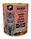Rokus Chunks voor Volwassen Katten Zalm – Natvoer – 810 g