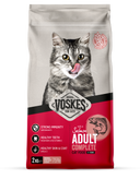 Voskes Zalm droog kattenvoer voor volwassen katten 2 kg verpakking voorkant