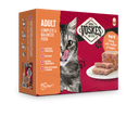 Voskes Pate Kalkoen Kip en Pompoen nat kattenvoer 8 x 95 g verpakking voorkant
