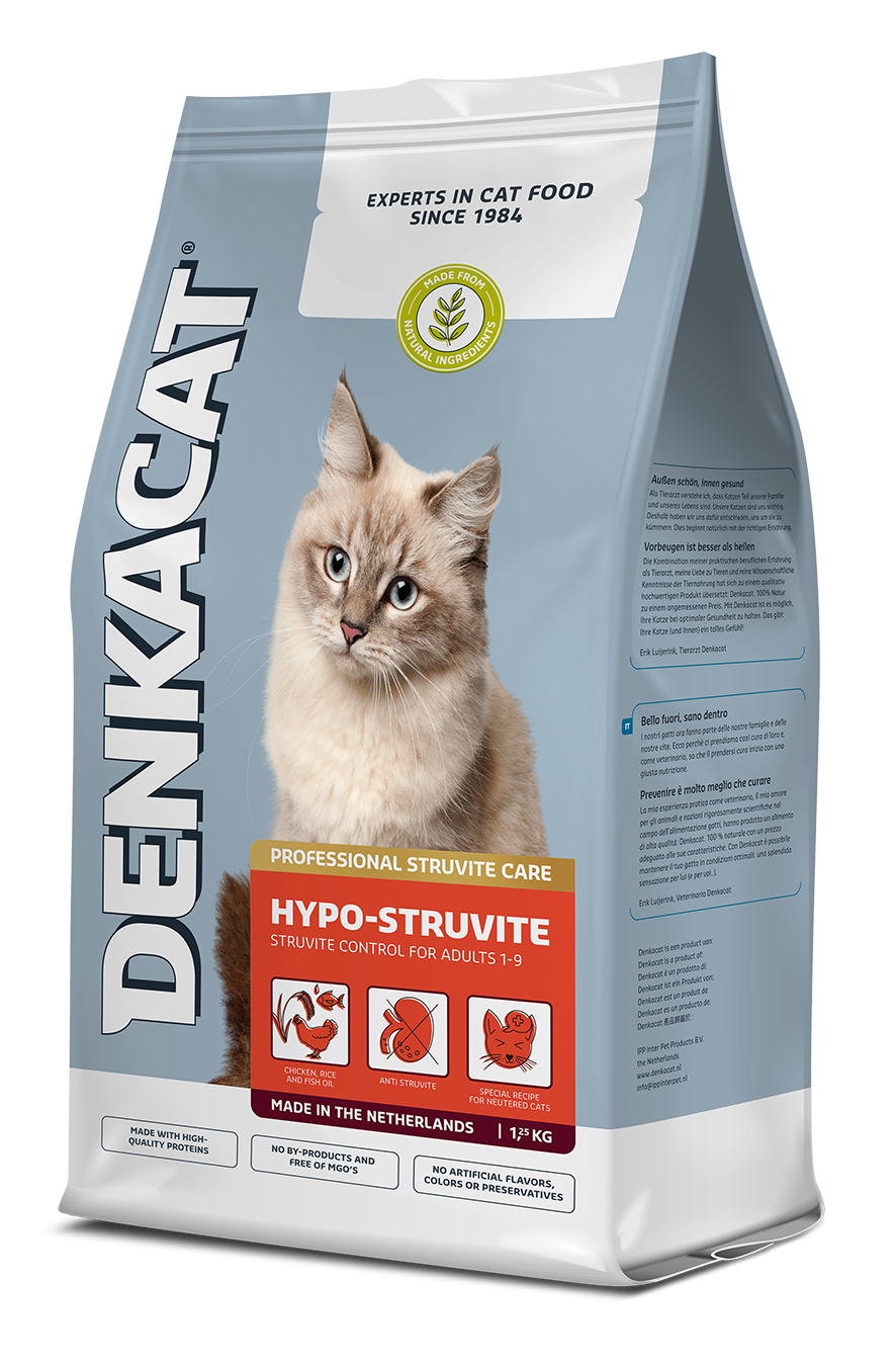 Denkacat Hypo Struvite – Droog Kattenvoer – 1,25 kg