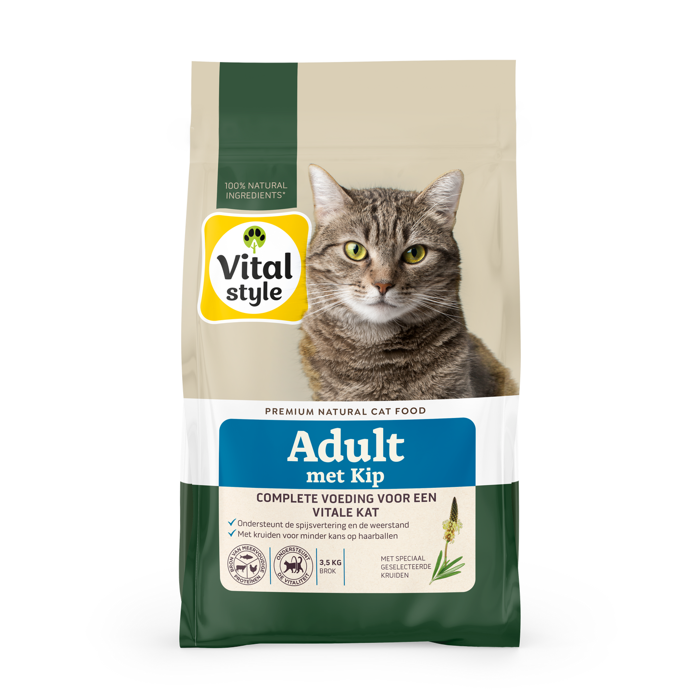 VITALstyle Adult Kip – Droog Kattenvoer – 3,5 kg