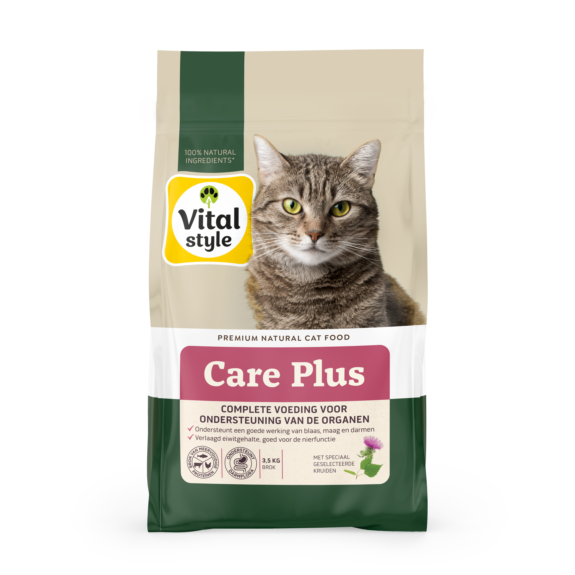 VITALstyle Care Plus – Droog Kattenvoer – 3,5 kg