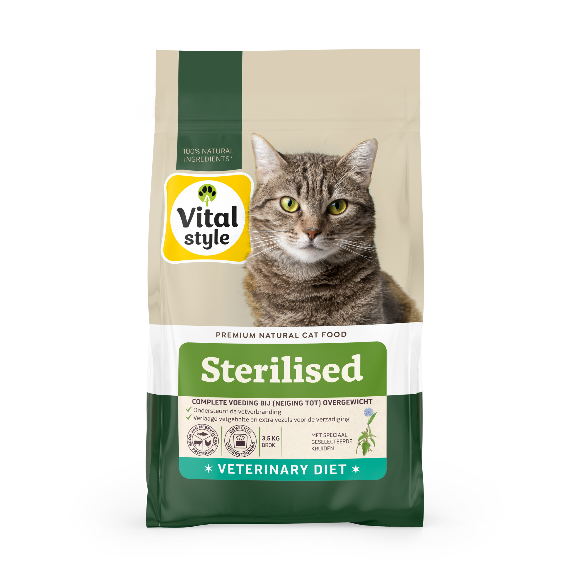 VITALstyle Gesteriliseerd – Droog Kattenvoer – 3,5 kg