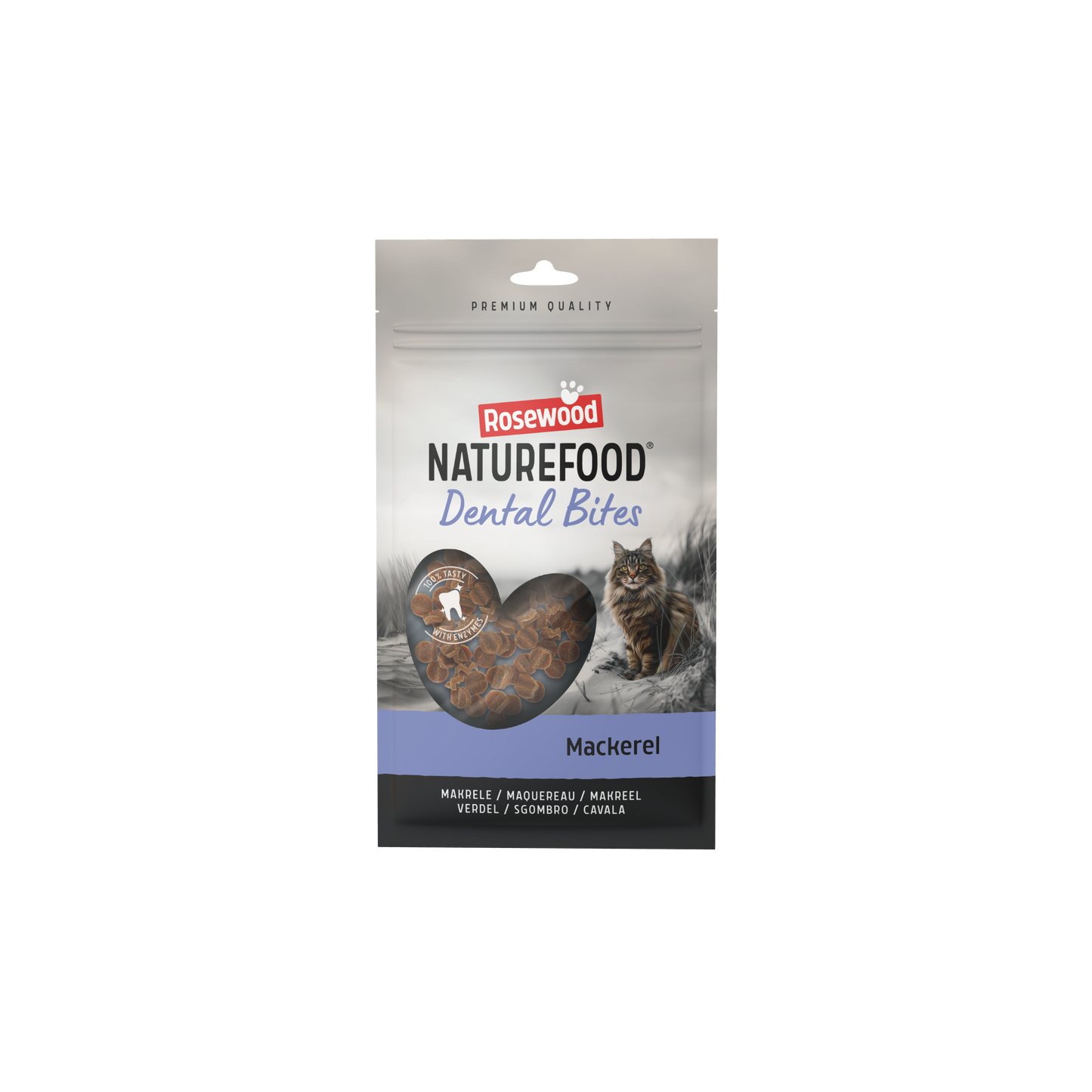 Rosewood Naturefood Dental Bites Makreel – 50 g