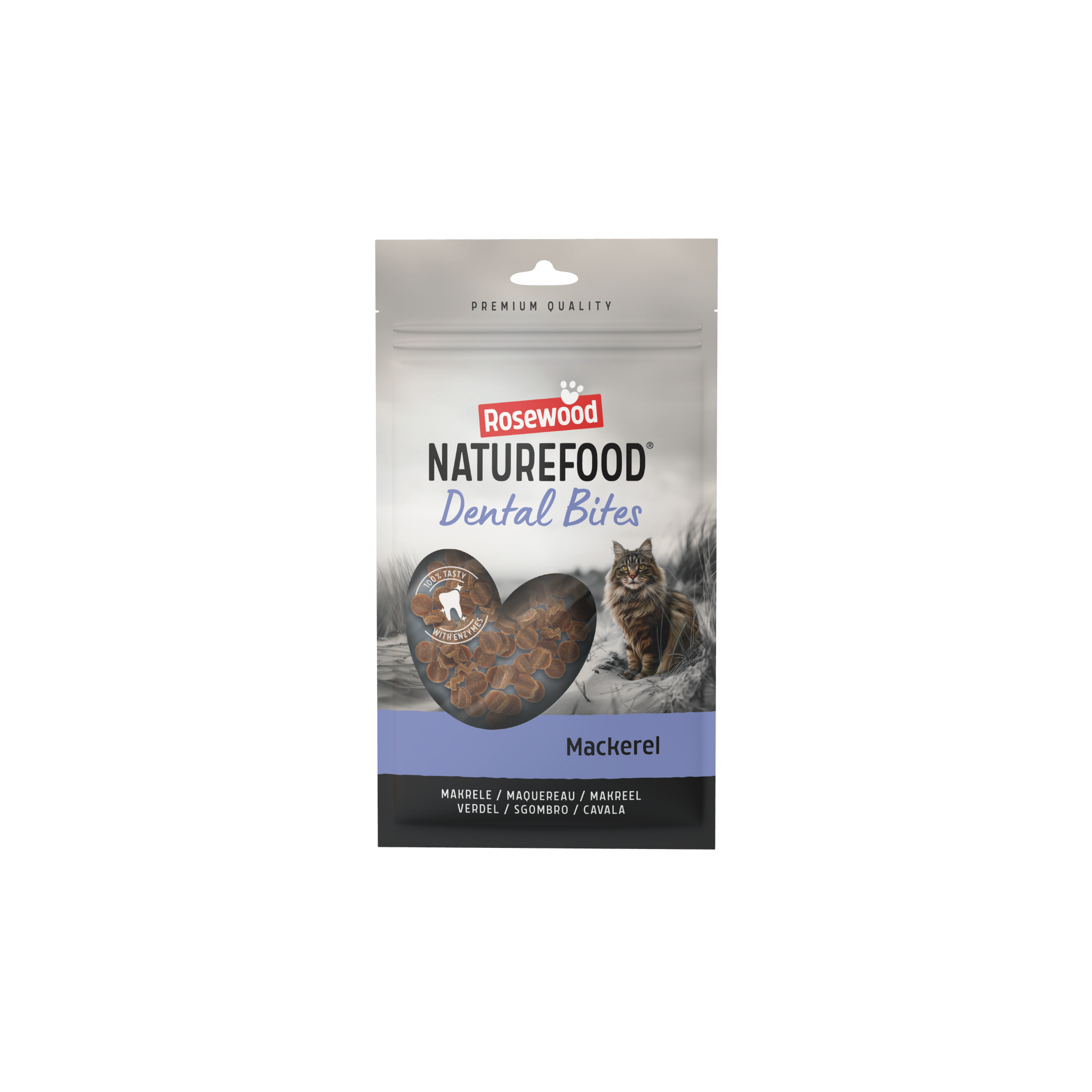 Rosewood Naturefood Dental Bites Makreel – 50 g