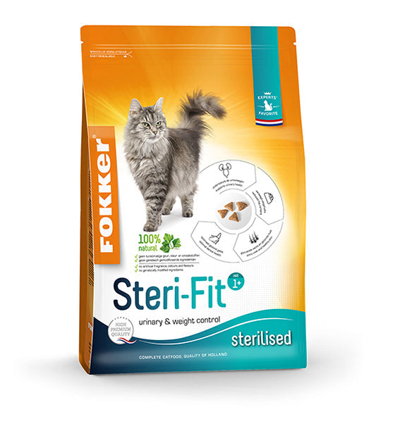 Fokker Steri-fit – Droog Kattenvoer – 2,5 kg