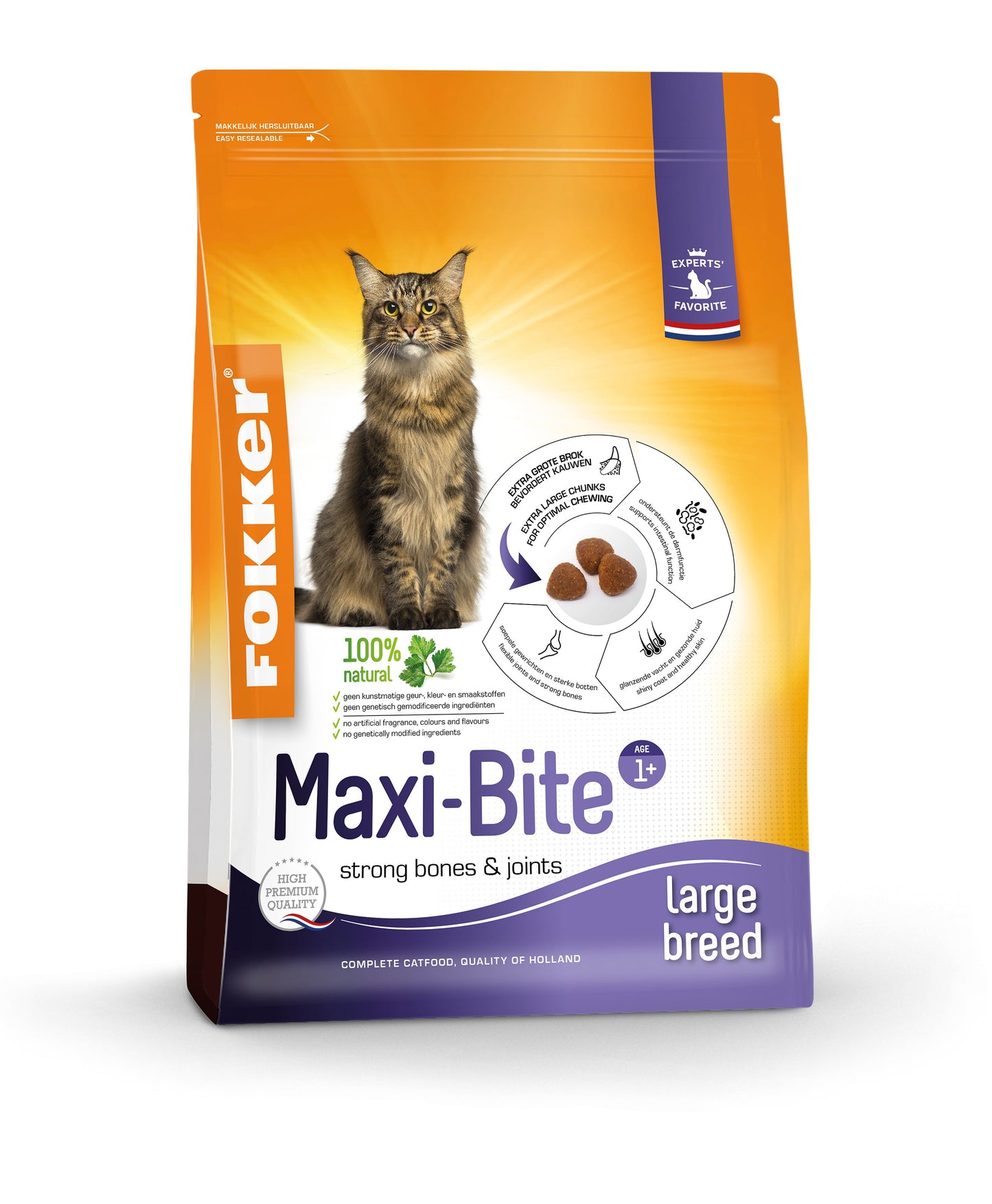 Fokker Maxi-bite – Droog Kattenvoer – 2,5 kg