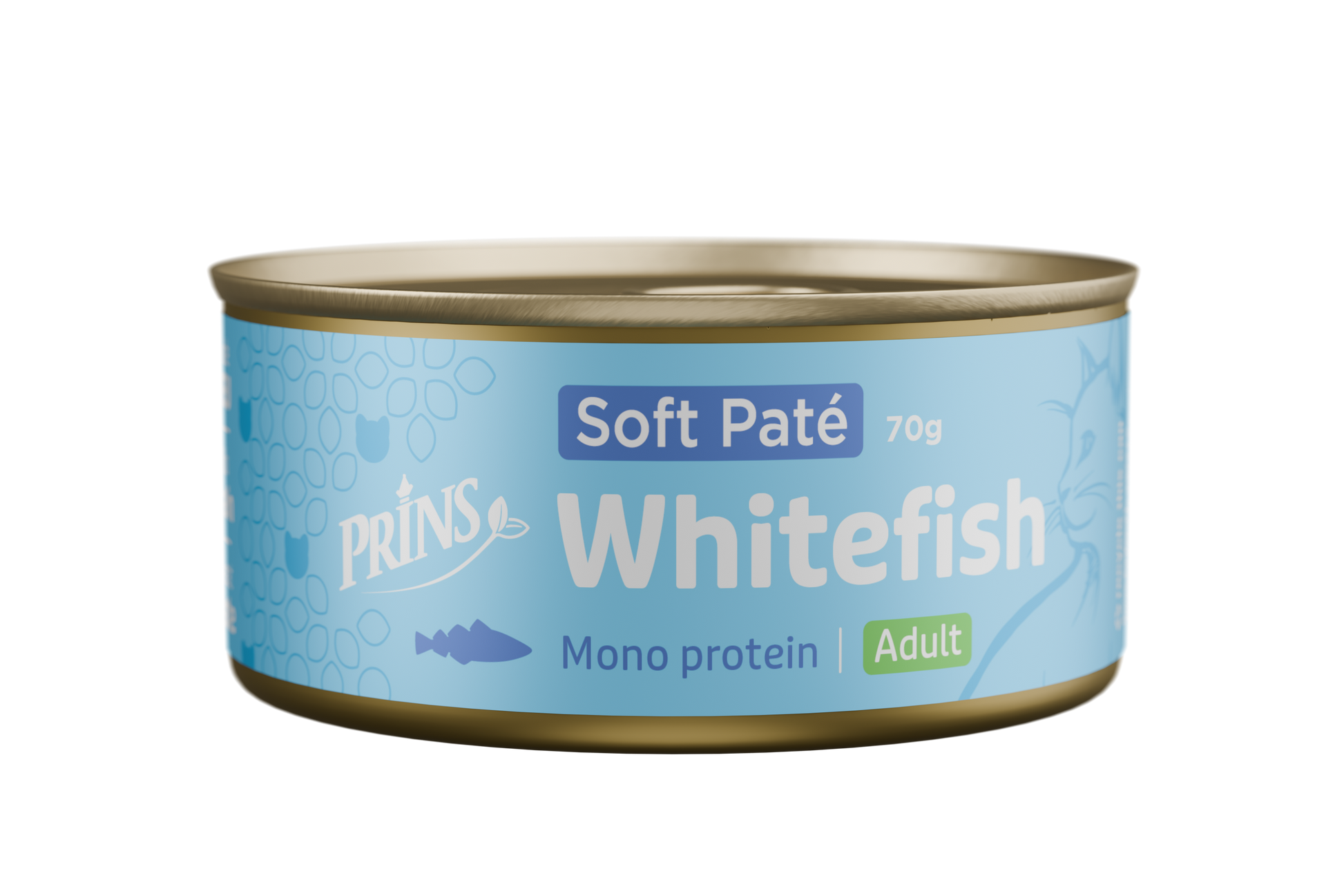 Prins Wet Food Soft Paté Witvis – Natvoer – 70 g