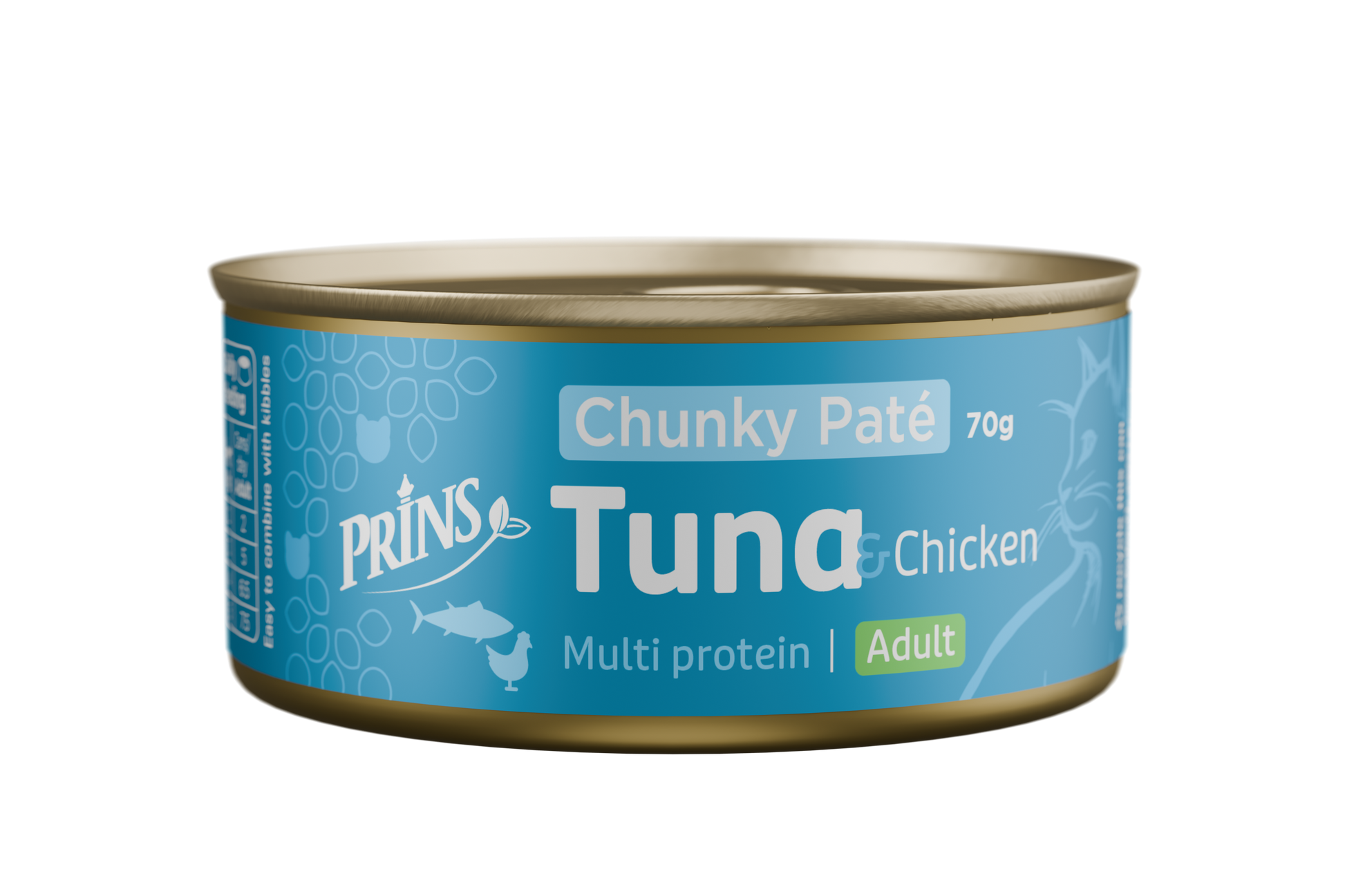 Prins Wet Food Chunky Paté Tonijn & Kip – Natvoer – 70 g