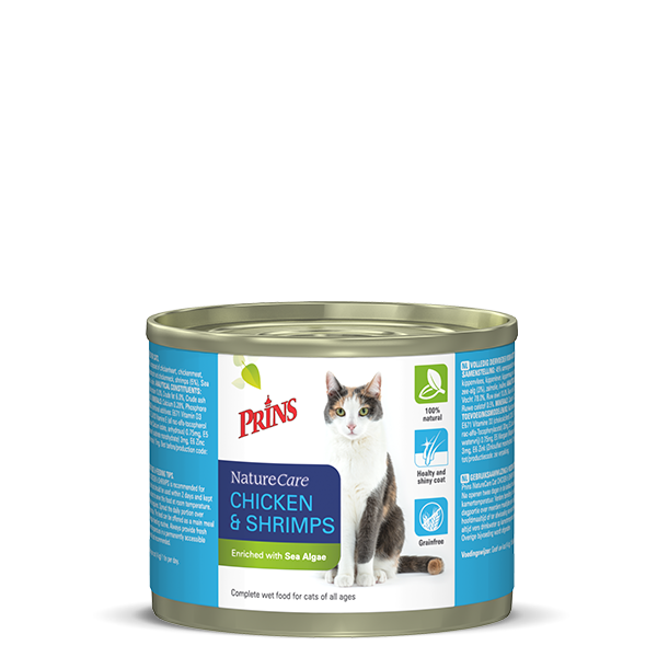 Prins NatureCare Kip & Garnalen – Natvoer – 200 g