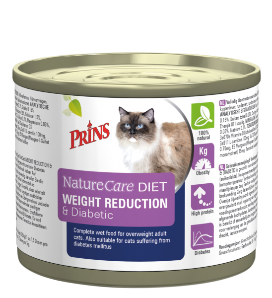 Prins NatureCare Dieet Weight Reduction & Diabetic – Natvoer – 200 g