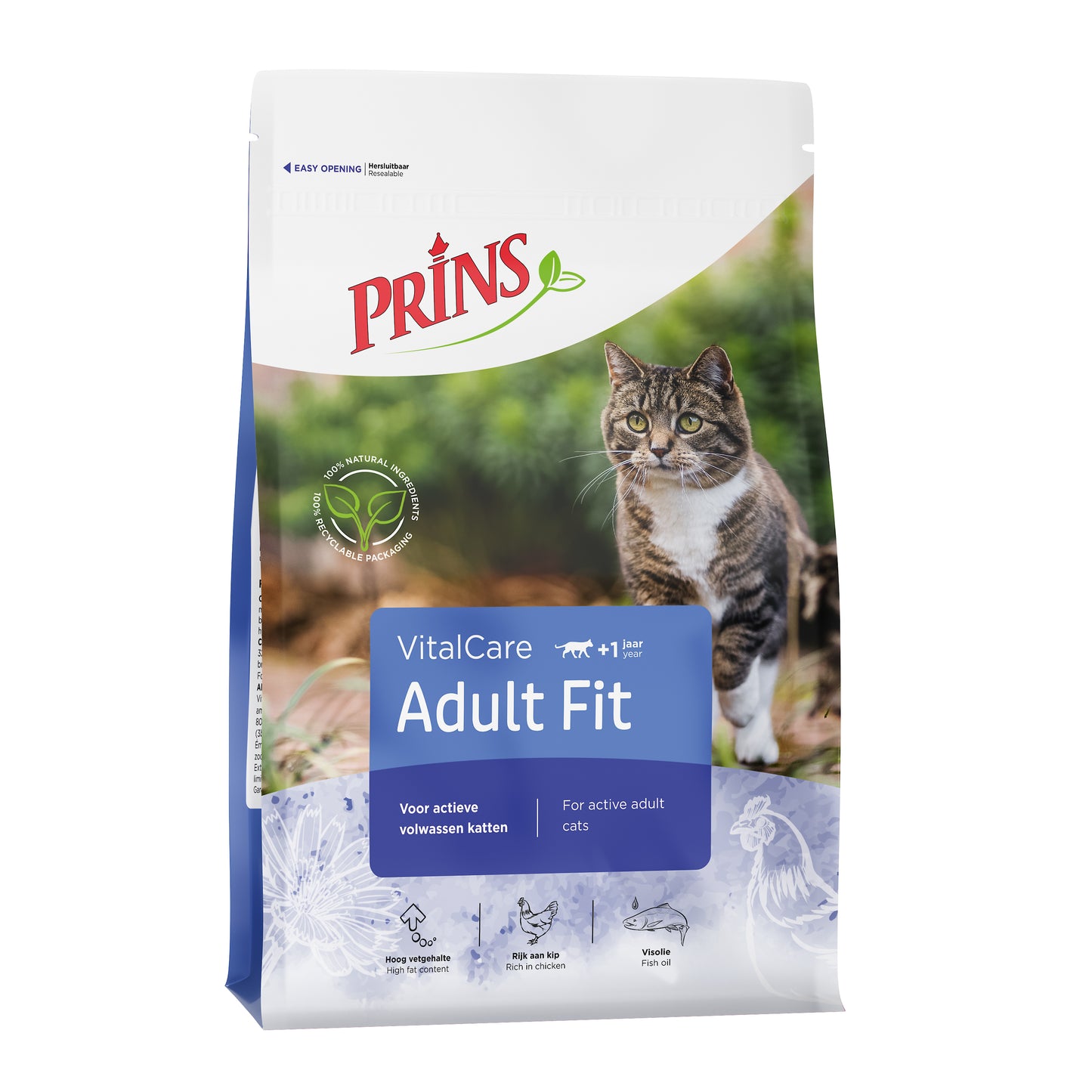 Prins VitalCare voor Volwassen Katten Fit – Droog Kattenvoer – 400 g