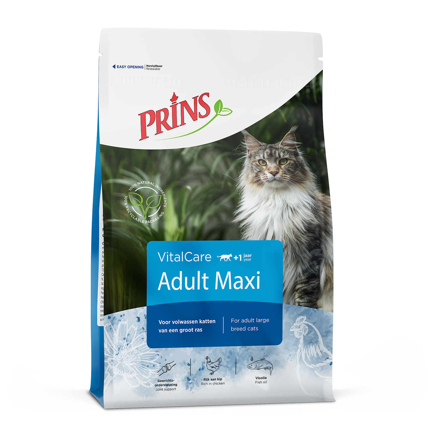 Prins VitalCare voor Volwassen Katten Maxi – Droog Kattenvoer – 4 kg