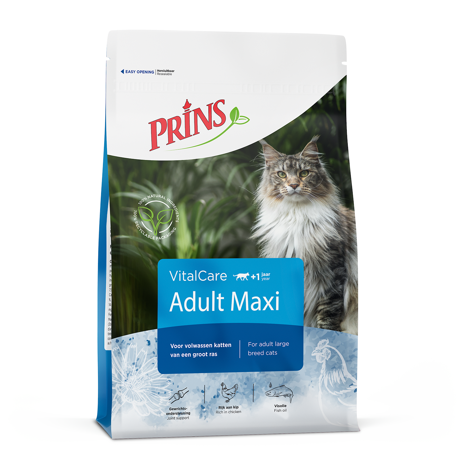 Prins VitalCare voor Volwassen Katten Maxi – Droog Kattenvoer – 4 kg