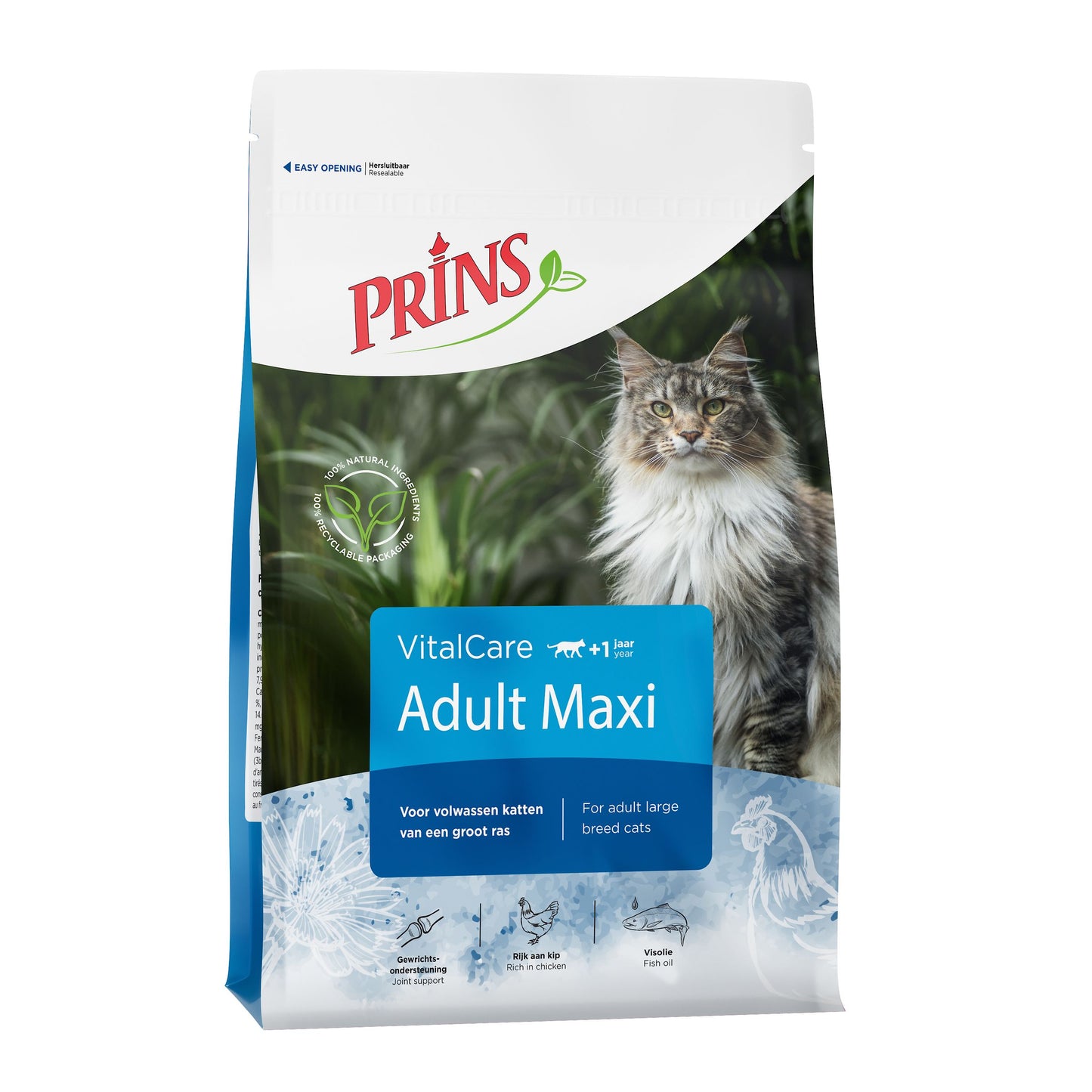 Prins VitalCare voor Volwassen Katten Maxi – Droog Kattenvoer – 10 kg
