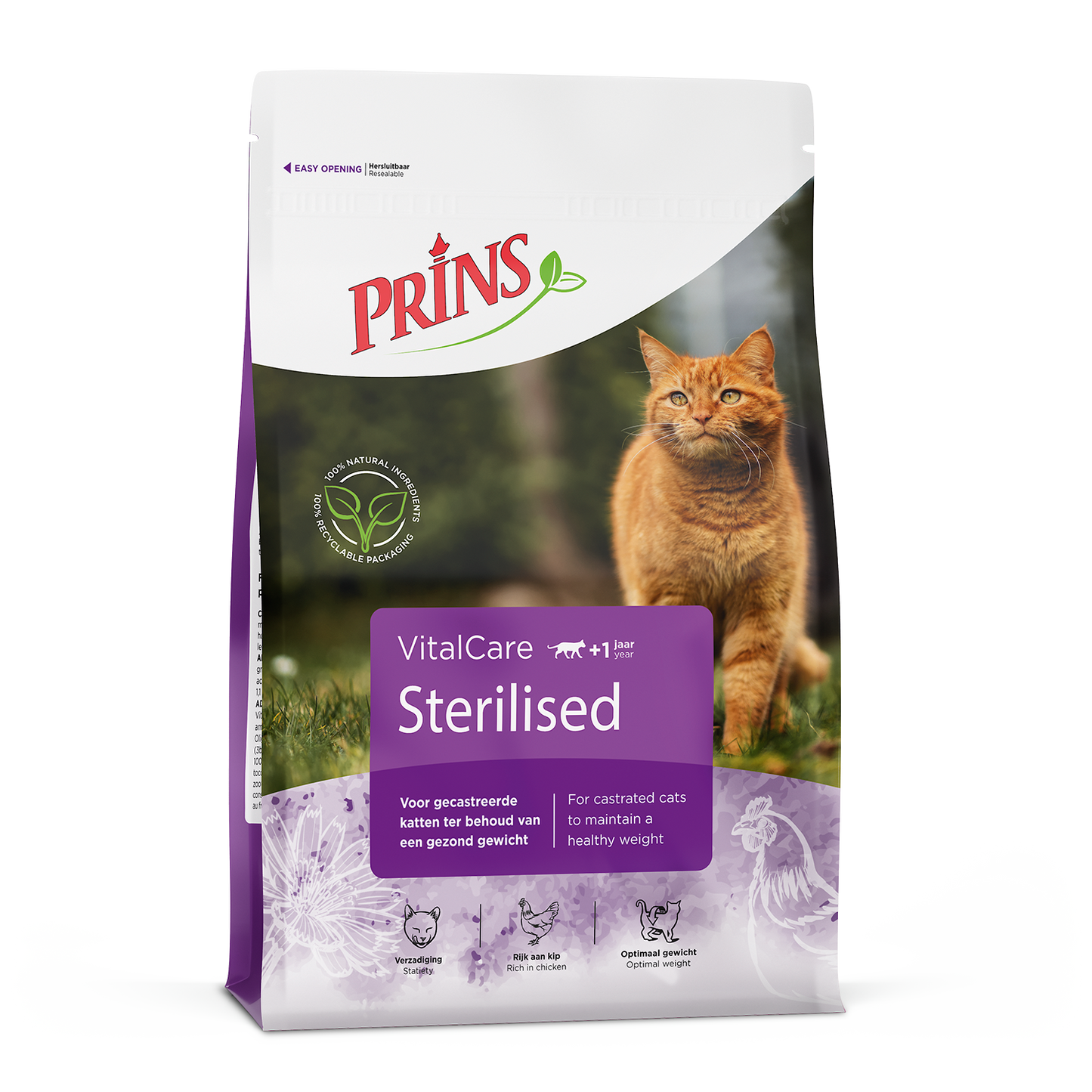 Prins VitalCare Gesteriliseerd – Droog Kattenvoer – 1,5 kg