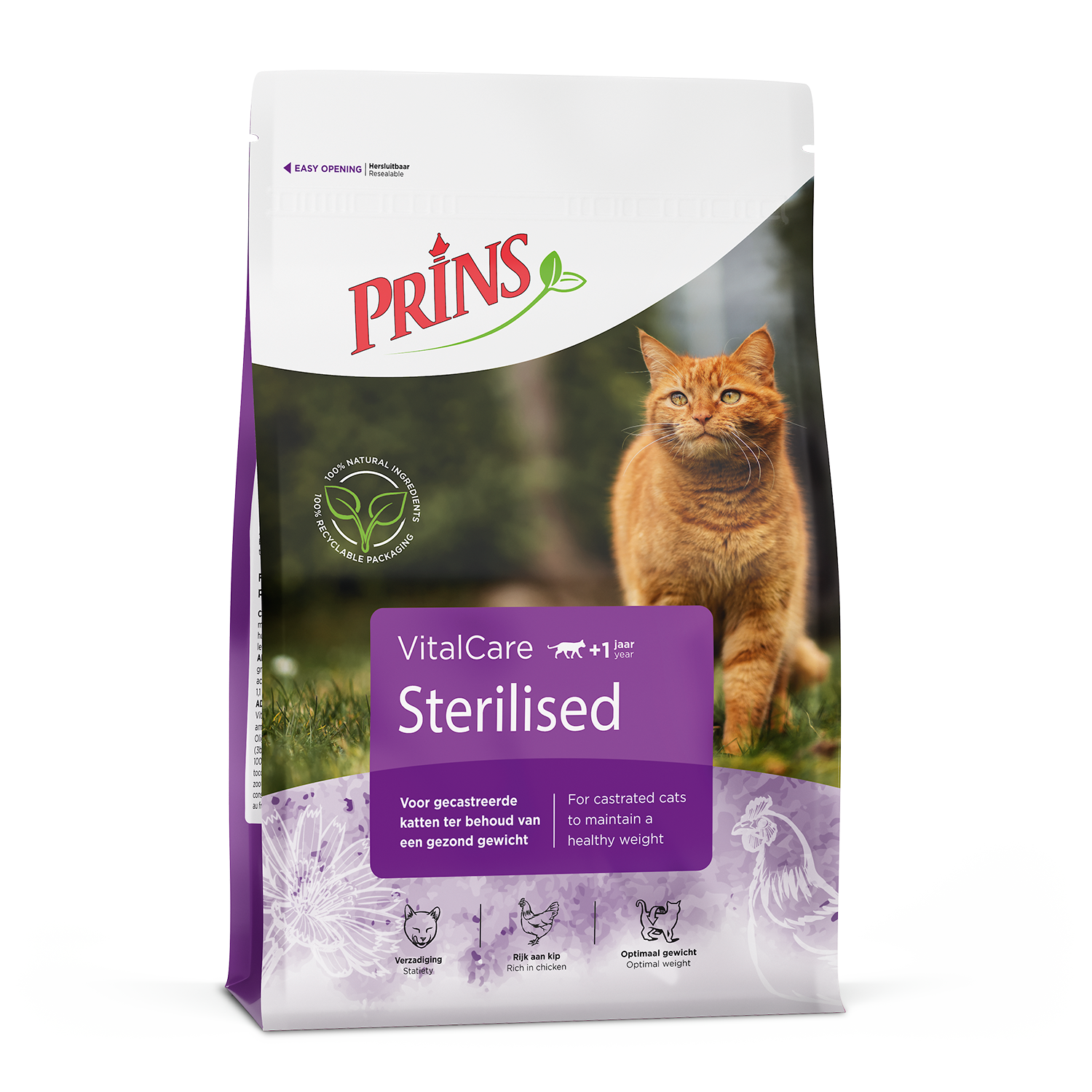 Prins VitalCare Gesteriliseerd – Droog Kattenvoer – 1,5 kg