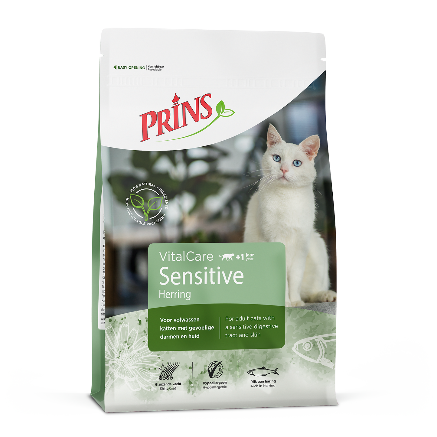 Prins VitalCare Sensitive Hypoallergeen – Droog Kattenvoer – 1,5 kg
