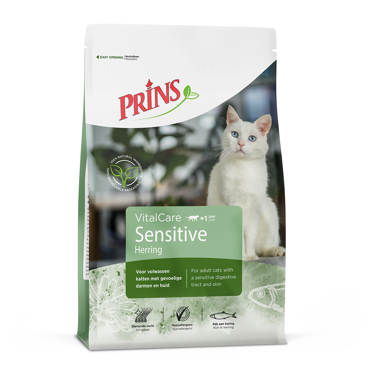 Prins VitalCare Sensitive Hypoallergeen – Droog Kattenvoer – 4 kg